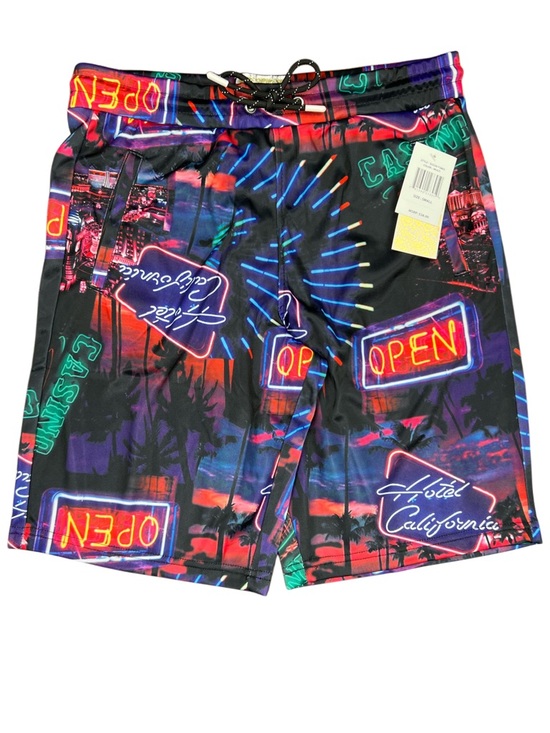 Drill Clothing Company Other - NWT Fresh Prints Bel-Air by Drill Hotel California Neon Sign Casino Shorts Small